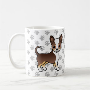 Chihuahua und Paws mit Schokolade Kaffeetasse