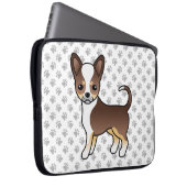 Chihuahua und Paws mit Schokolade Laptopschutzhülle (Vorne Rechts)