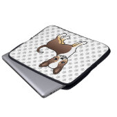 Chihuahua und Paws mit Schokolade Laptopschutzhülle (Vorne Knopf)