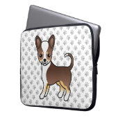 Chihuahua und Paws mit Schokolade Laptopschutzhülle (Vorderseite Links)