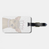 Chihuahua und Tiara Gepäckanhänger (Rückseite horizontal)