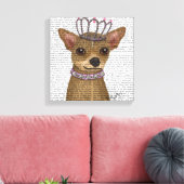 Chihuahua und Tiara Leinwanddruck (Insitu (Wohnzimmer))