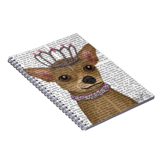Chihuahua und Tiara Notizblock (Rechte Seite)