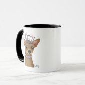 Chihuahua und Tiara Tasse (Vorderseite Links)