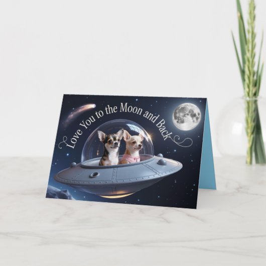 Chihuahua Valentine Card Feiertagskarte (Vorderseite)