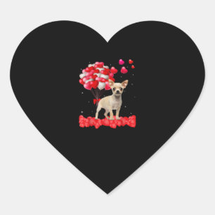 Chihuahua Valentinstag aus Herzenliebhaber Herz-Aufkleber