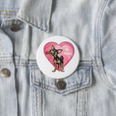 Chihuahua-Valentinstag Button (Beispiel)