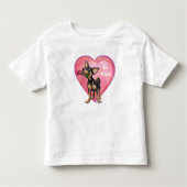 Chihuahua-Valentinstag Kleinkind T-shirt (Vorderseite)