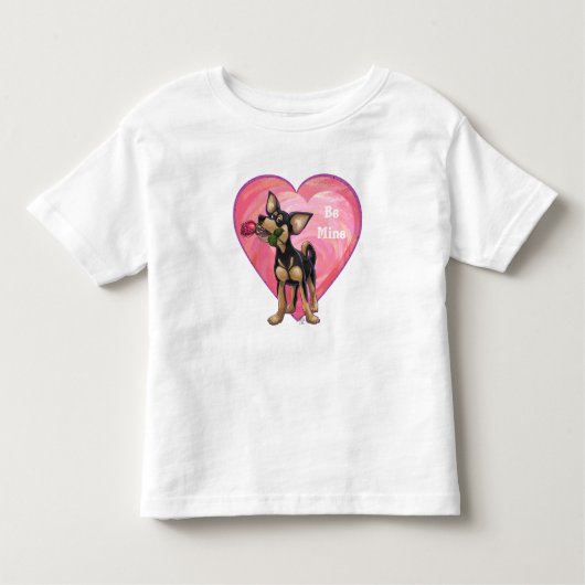 Chihuahua-Valentinstag Kleinkind T-shirt (Vorderseite)