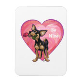 Chihuahua-Valentinstag Magnet (Vertikal)