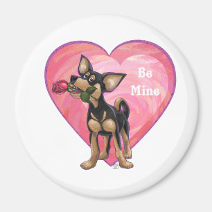 Chihuahua-Valentinstag Magnet