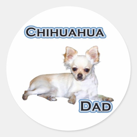 Chihuahua Vater 4 - Aufkleber (Vorderseite)