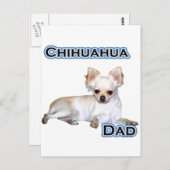 Chihuahua-Vater 4 Postkarte (Vorne/Hinten)