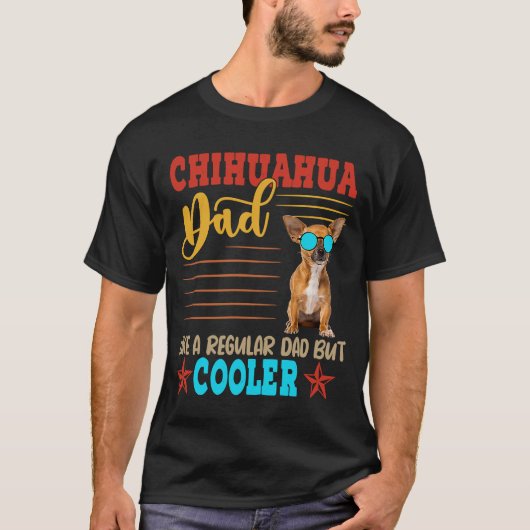Chihuahua Vater Definition Coole Dog-Sonnenbrille T-Shirt (Vorderseite)