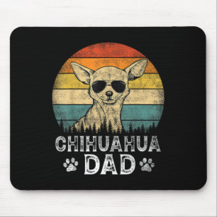 Chihuahua Vater Hund liebt Vatertag T-Shirt Mousepad