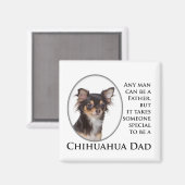 Chihuahua Vater Magnet (Vorderseite/Rückseite)