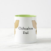 Chihuahua-Vater Tasse (Zentrum)