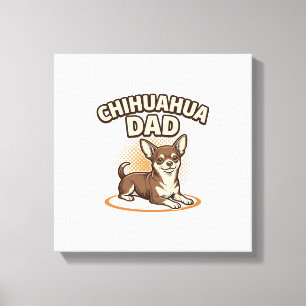 Chihuahua-Vater Vintage Gravur Hunde Liebhaber Des Leinwanddruck