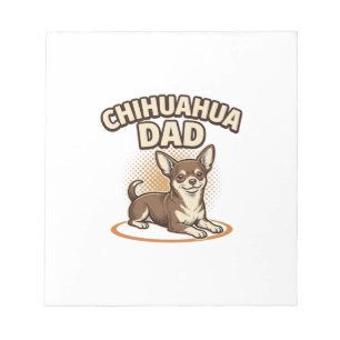 Chihuahua-Vater Vintage Gravur Hunde Liebhaber Des Notizblock