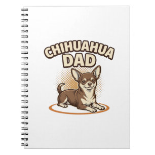 Chihuahua-Vater Vintage Gravur Hunde Liebhaber Des Notizblock