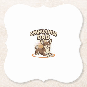Chihuahua-Vater Vintage Gravur Hunde Liebhaber Des Untersetzer