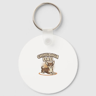 Chihuahua-Vater Vintage-Gravur Hundeliebhaber-Desi Schlüsselanhänger
