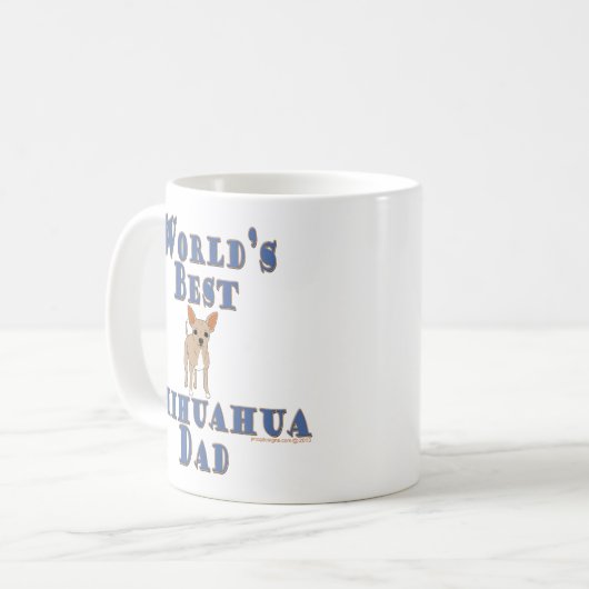 Chihuahua-Vater - Weltbeste Kaffeetasse (Vorderseite Links)