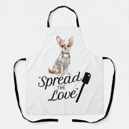 Chihuahua verbreitete die Liebe Schürze