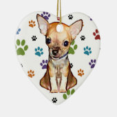 Chihuahua-Verzierung Keramik Ornament (Rechts)