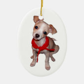 Chihuahua-Verzierung Keramik Ornament (Vorne)