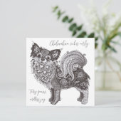 Chihuahua Vibes Card (Stehend Vorderseite)