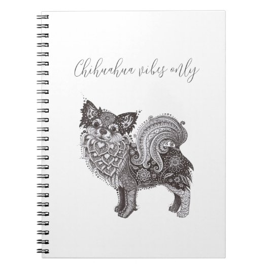 Chihuahua Vibes Classic Notebook Notizblock (Vorderseite)