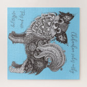 Chihuahua-Vibes-Puzzle mit Geschenkbox Puzzle (Horizontal)