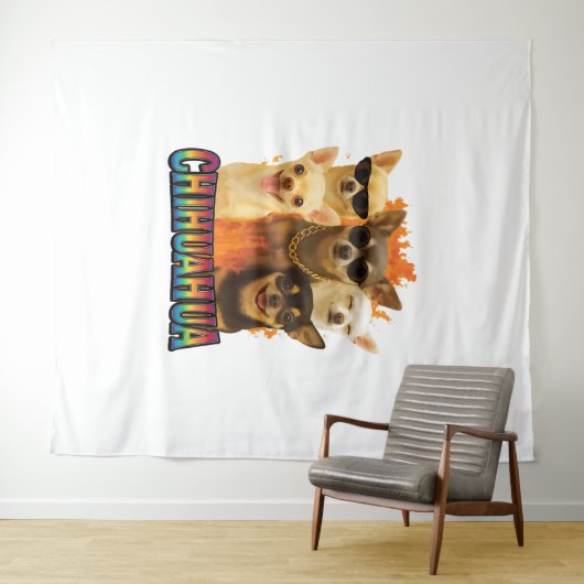 Chihuahua  wandteppich (Beispiel (Horizontal))