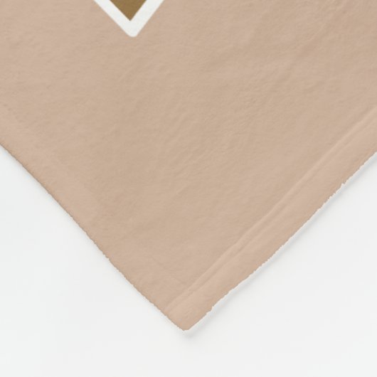 Chihuahua-Wappen Fleecedecke (Ecke)