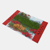 Chihuahua Water Lilly Door Mat Fußmatte (Schrägansicht)