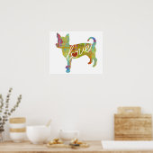 Chihuahua Watercolor Poster (Küche)