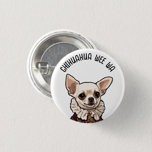 Chihuahua wee wa button (Vorne & Hinten)