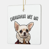 Chihuahua wee wa keramikornament (Links)