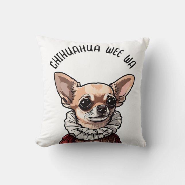 Chihuahua wee wa kissen (Vorderseite)