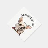 Chihuahua wee wa serviette (Ecke)