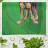 Chihuahua Weihnachten auf Grün Handtuch (Gefaltet)