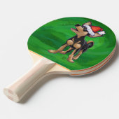 Chihuahua Weihnachten auf Grün Tischtennis Schläger (Vorderseite)