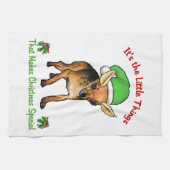 Chihuahua Weihnachten Geschirrtuch (Horizontal)