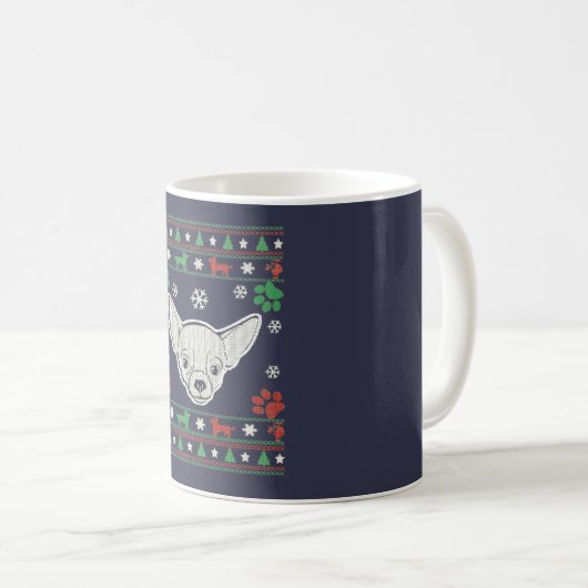 Chihuahua - Weihnachten Kaffeetasse (VorderseiteRechts)