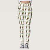 Chihuahua Weihnachten Leggings (Vorderseite)