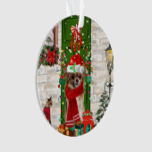Chihuahua Weihnachten Ornament (Vorderseite)