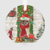 Chihuahua Weihnachten Ornament (Rückseite)