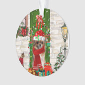 Chihuahua Weihnachten Ornament (Vorderseite)