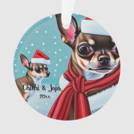 Chihuahua Weihnachten, Santa Dog Ornament